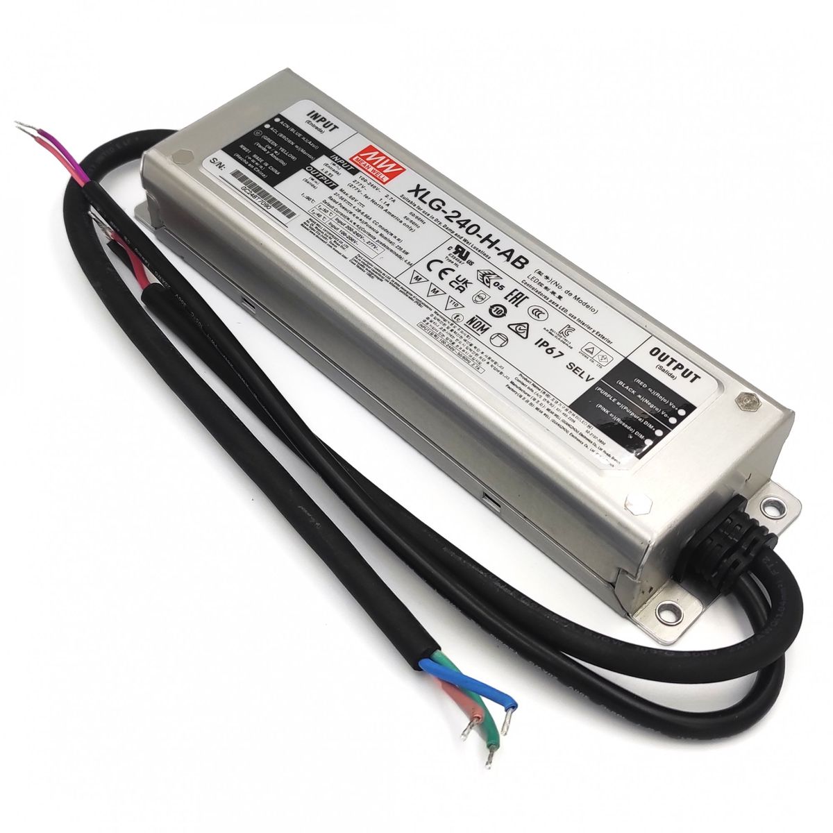 MeanWell XLG-240-H-AB LED Driver 240W, CC | SpecLED Ukraine